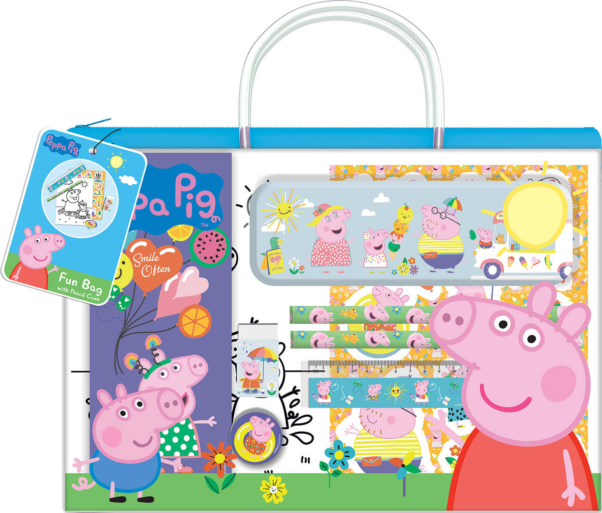 JIRI MODELS Zábavná taštička s penálem prasátko Peppa Pig