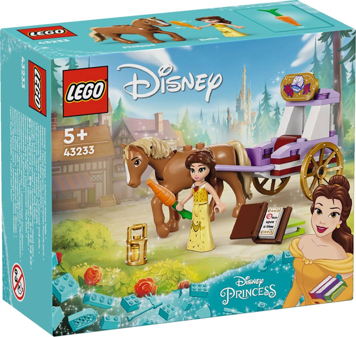 LEGO DISNEY PRINCESS Bella a pohádkový kočár 43233 STAVEBNICE