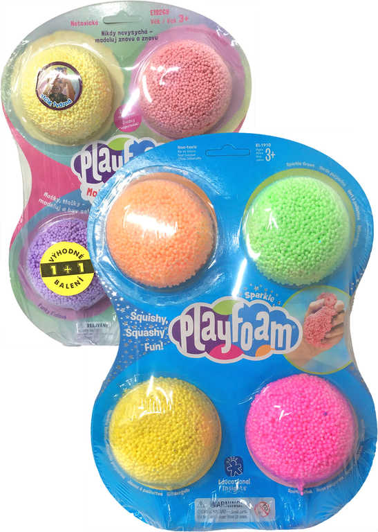 PlayFoam pěnová kuličková modelína boule set 8 barev holčičí