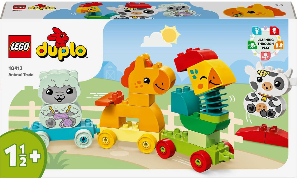 LEGO DUPLO Vláček se zvířátky 10412 STAVEBNICE