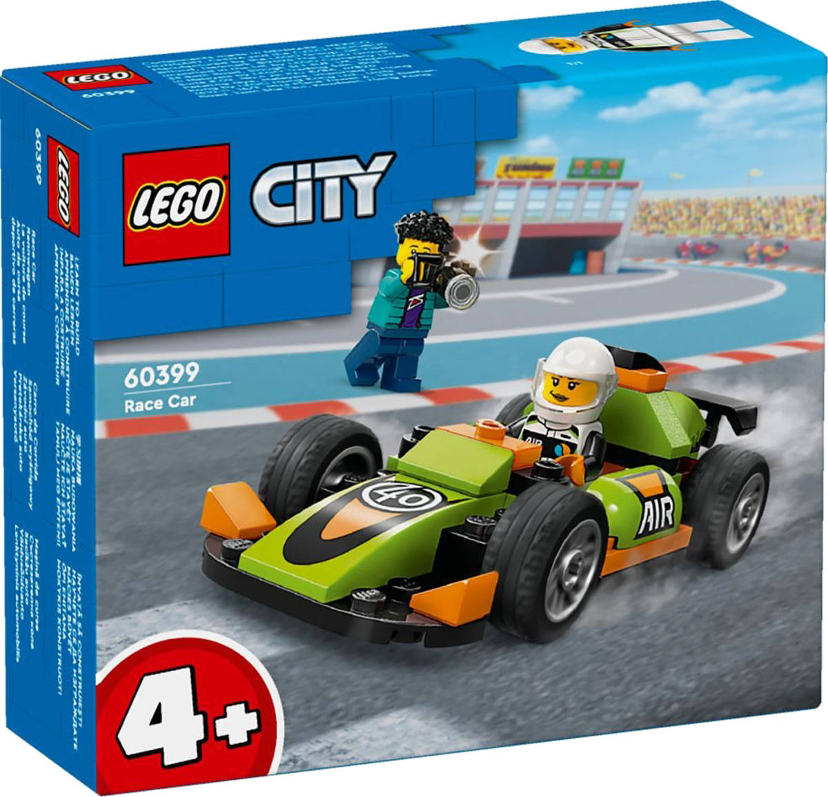 LEGO CITY Zelené závodní auto 60399 STAVEBNICE