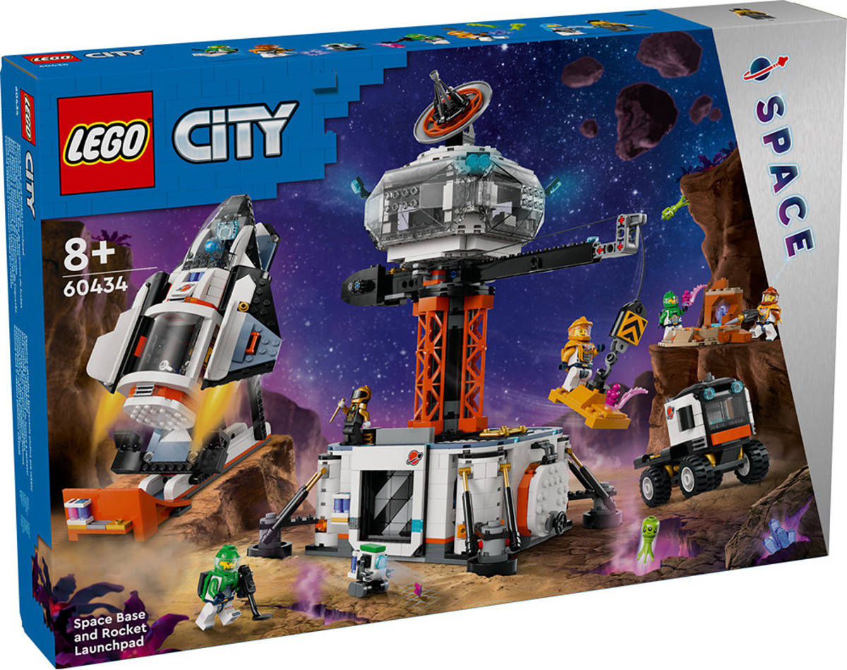 LEGO CITY Vesmírná základna a startovací rampa 60434 STAVEBNICE