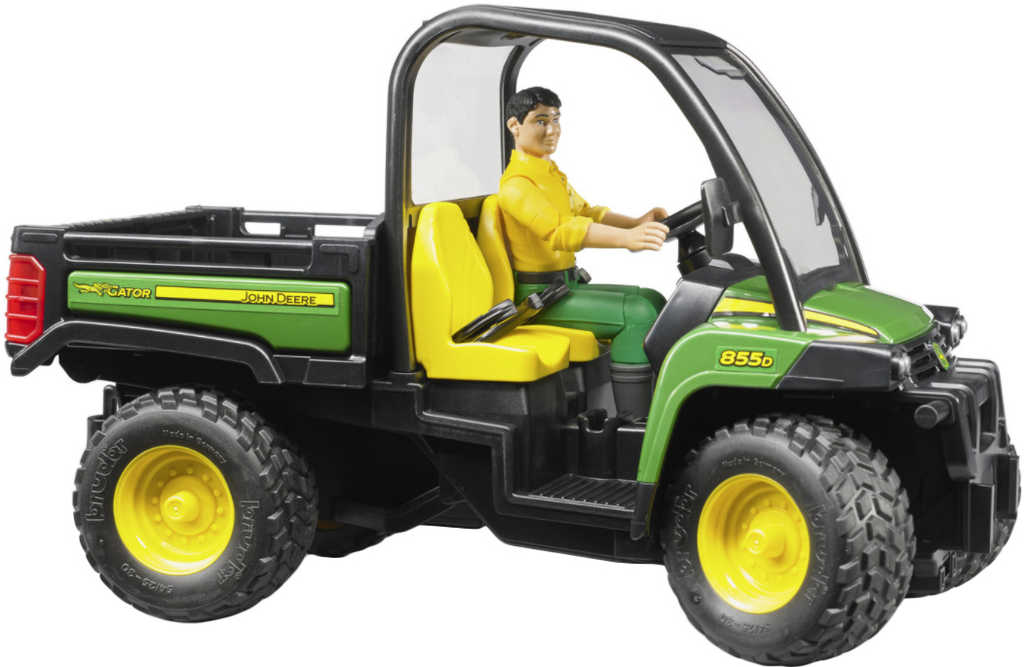 BRUDER 02490 John Deere Gator XUV 855D set s figurkou řidiče