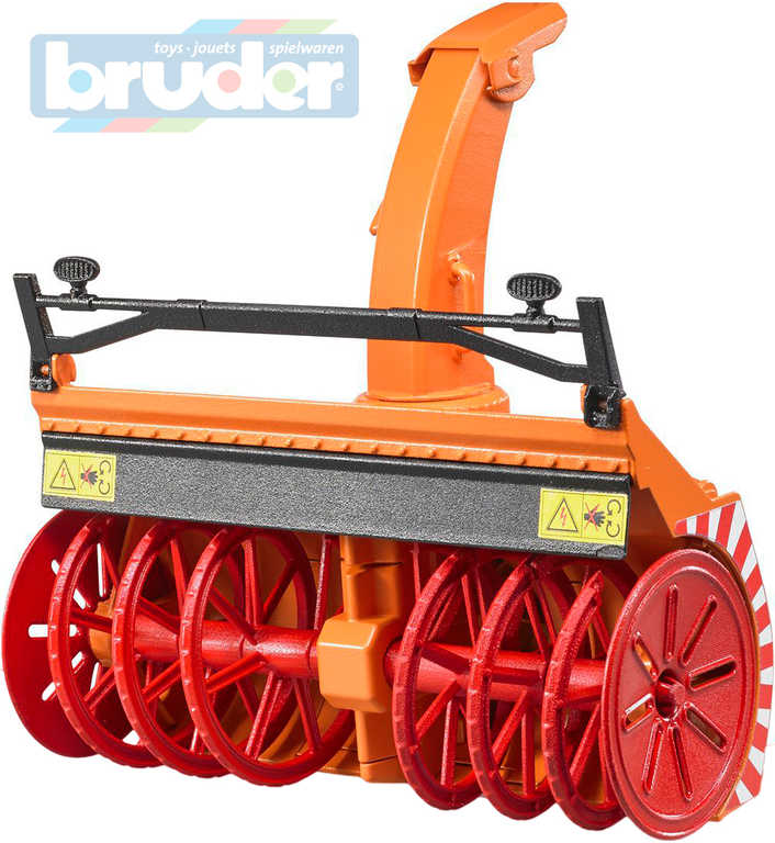 BRUDER 02349 (2349) Fréza sněžná doplněk na traktor funkční model 1:16 auto