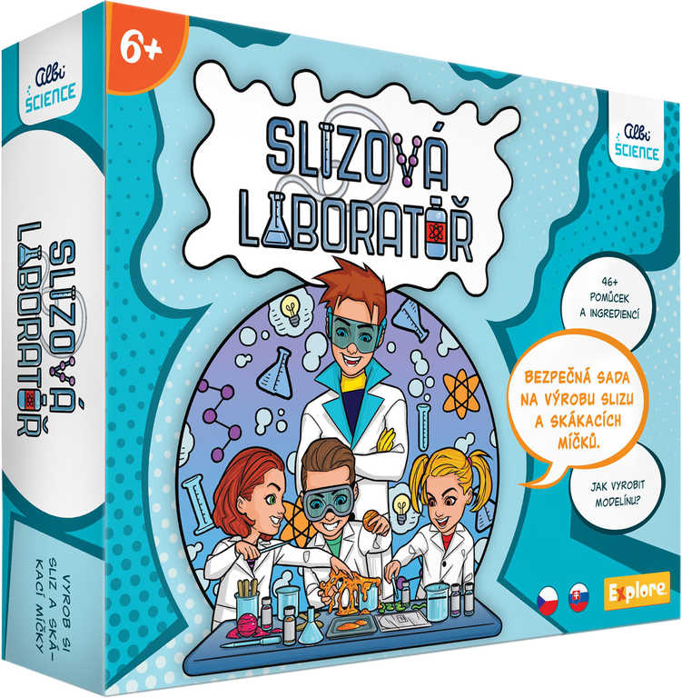 ALBI Science Slizová laboratoř experimentální vědecký set v krabici