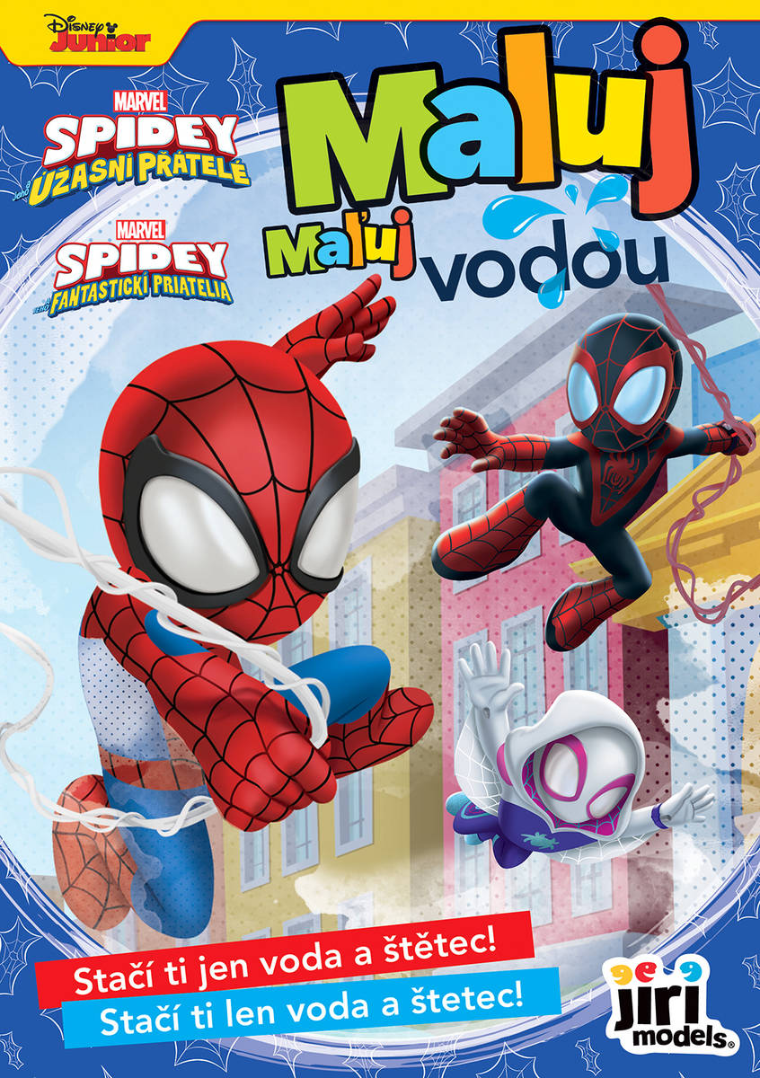 JIRI MODELS Maluj vodou Spidey a jeho úžasní přátelé A5 omalovánky