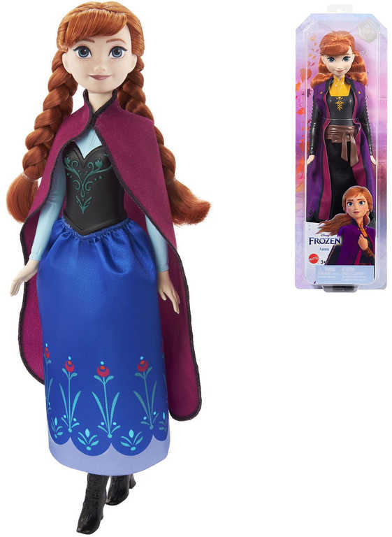 MATTEL Panenka Anna Frozen (Ledové Království) blister 2 druhy