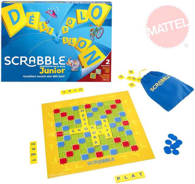 MATTEL Hra Scrabble Junior * SPOLEČENSKÉ HRY *