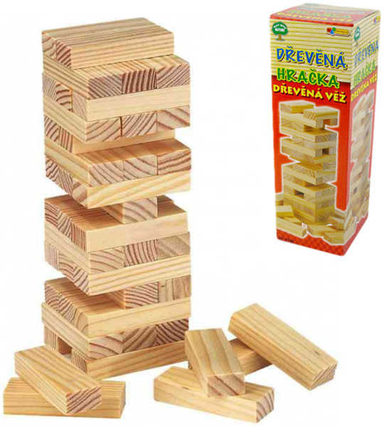 DŘEVO Hra věž velká JENGA * DŘEVĚNÉ HRAČKY *