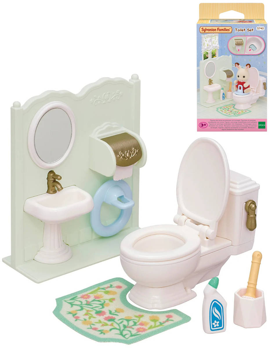 Sylvanian Families koupelnový set s WC doplněk k herním sadám