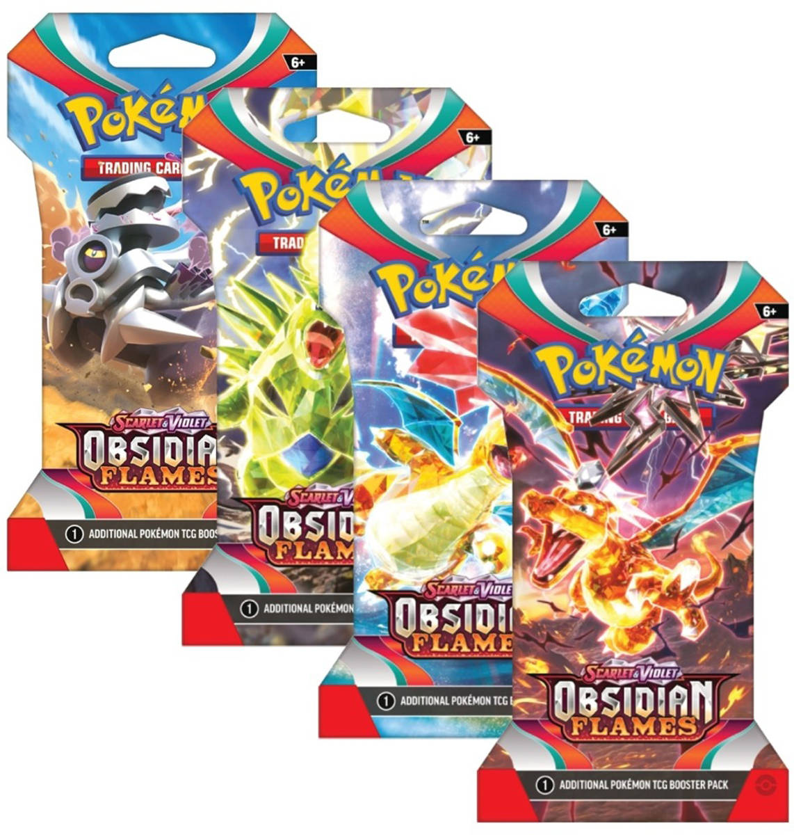 ADC Hra Pokémon TCG SV03 Obsidian Flames booster set 10 karet blister