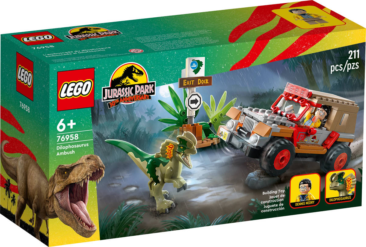 LEGO JURASSIC WORLD Útok dilophosaura 76958 STAVEBNICE