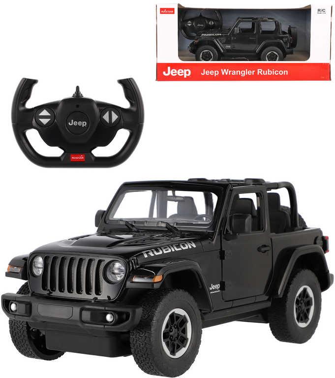 RC Auto Jeep Wrangler Rubicon 29cm na vysílačku 2,4GHz na baterie 1:14