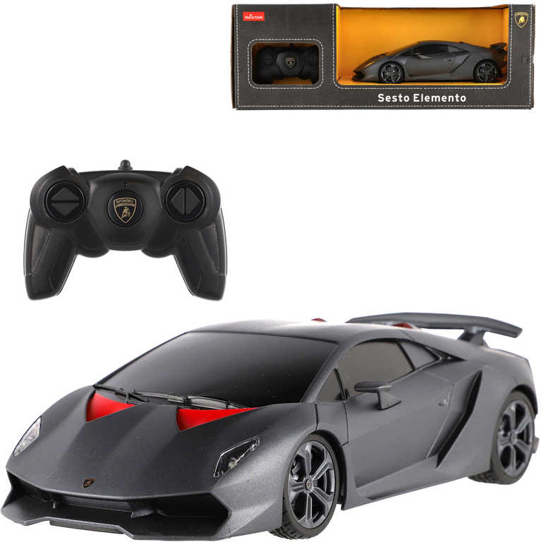 RC Auto Lamborghini Sesto Elemento 23cm na vysílačku 2,4GHz na baterie 1:18