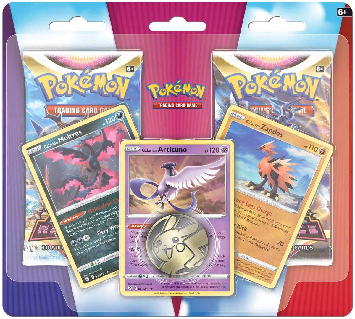 ADC Hra Pokémon TCG Galarian Birds 2-Pack blister booster