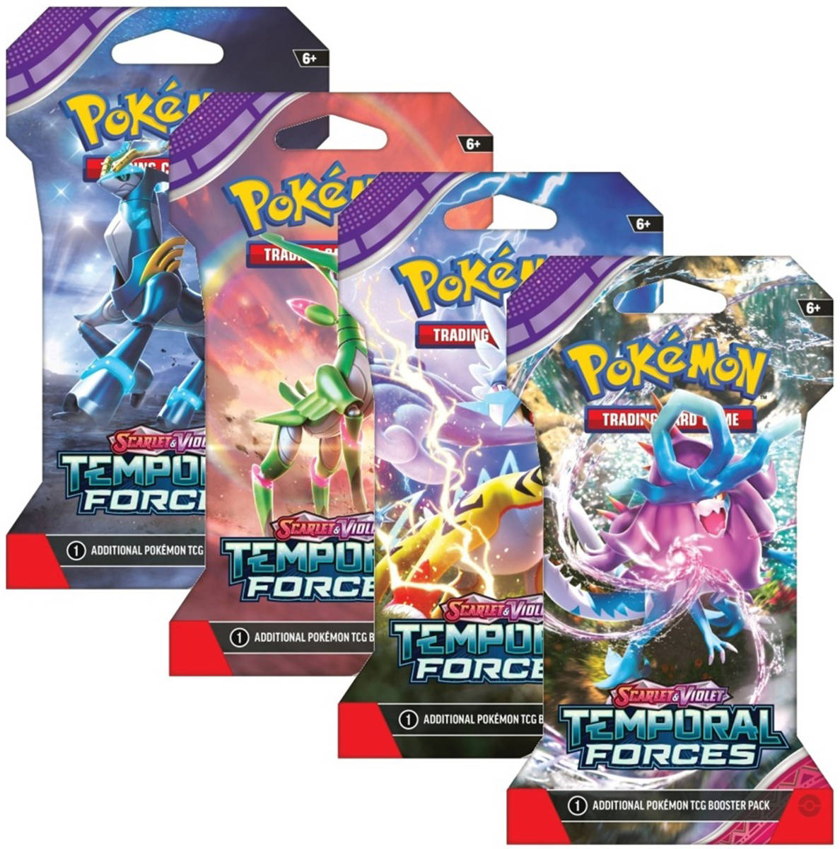 ADC Hra Pokémon TCG SV05 Temporal Forces booster set 10 karet blister