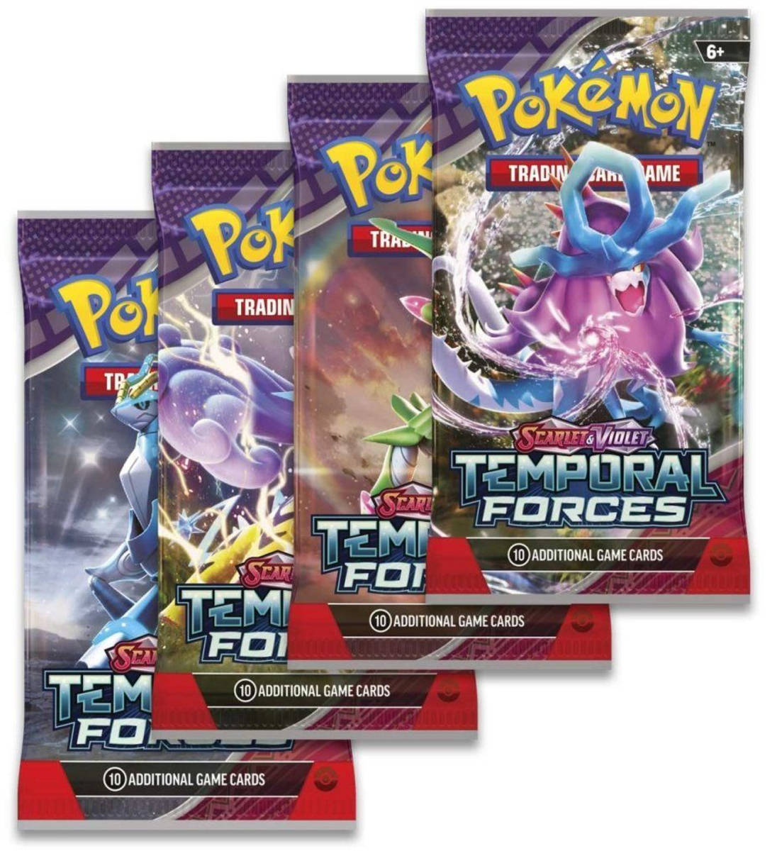 ADC Hra Pokémon TCG SV05 Temporal Forces booster set 10 karet v sáčku