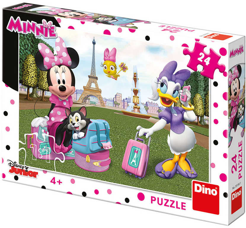 DINO Puzzle Disney Minnie v Paříži 24 dílků 26x18cm skládačka v krabici