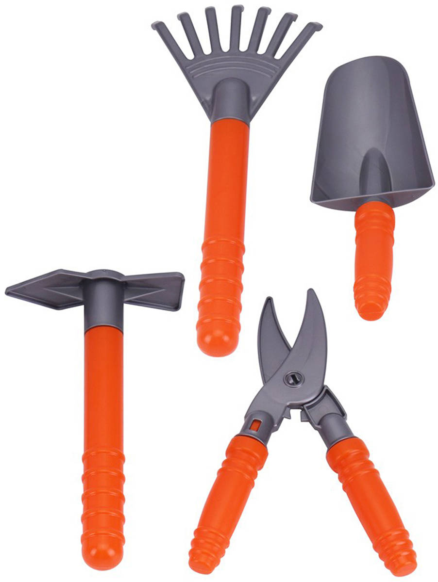 Nářadí zahradní 19-24cm dětské pracovní nástroje set 4ks plast