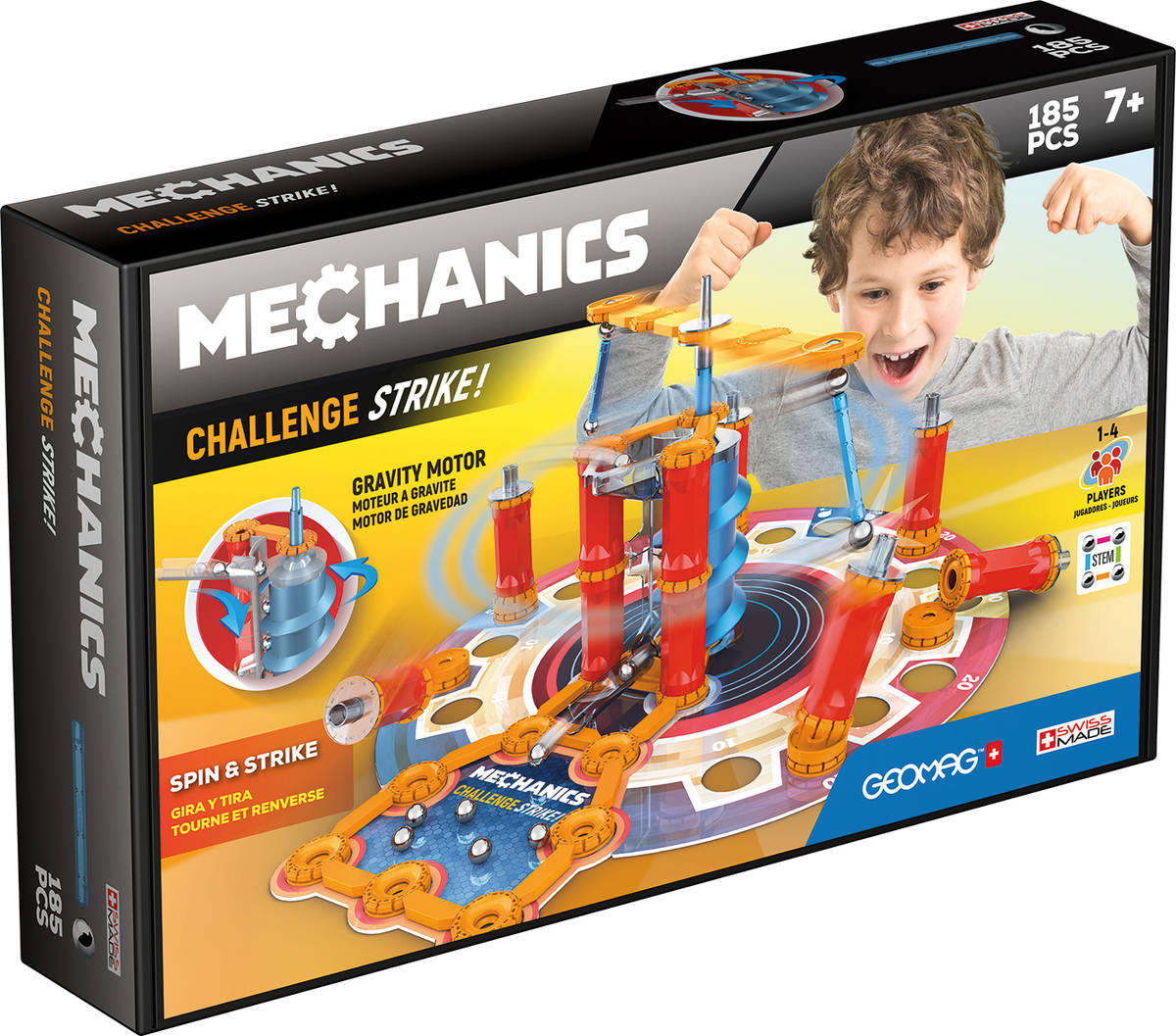 GEOMAG MECHANICS Challenge Strike 185 dílků magnetická STAVEBNICE