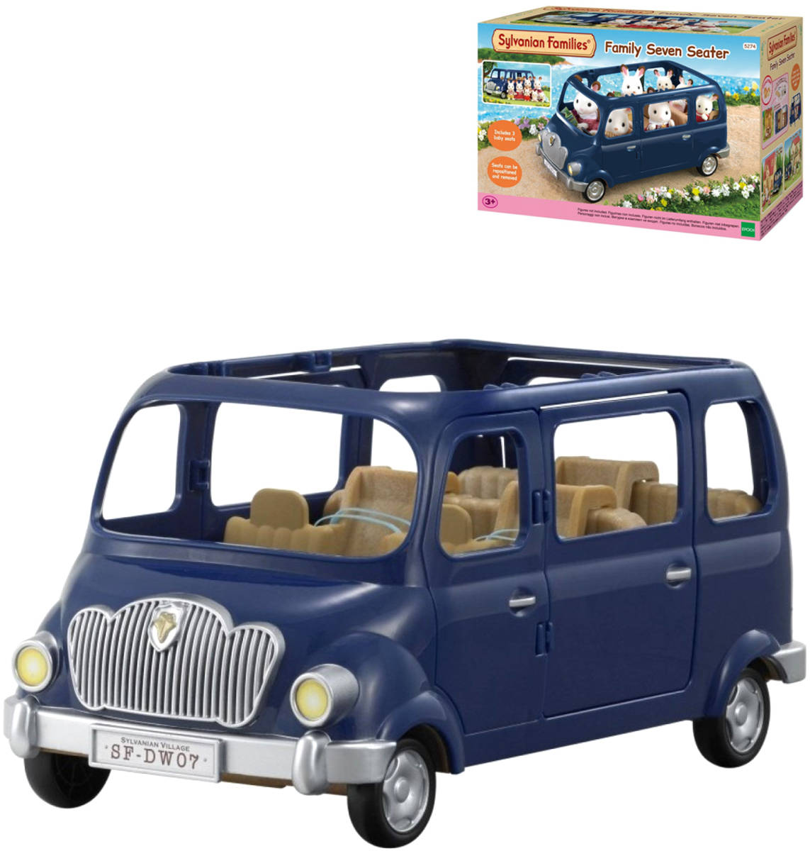 Sylvanian Families rodinné auto modré doplněk k herním sadám