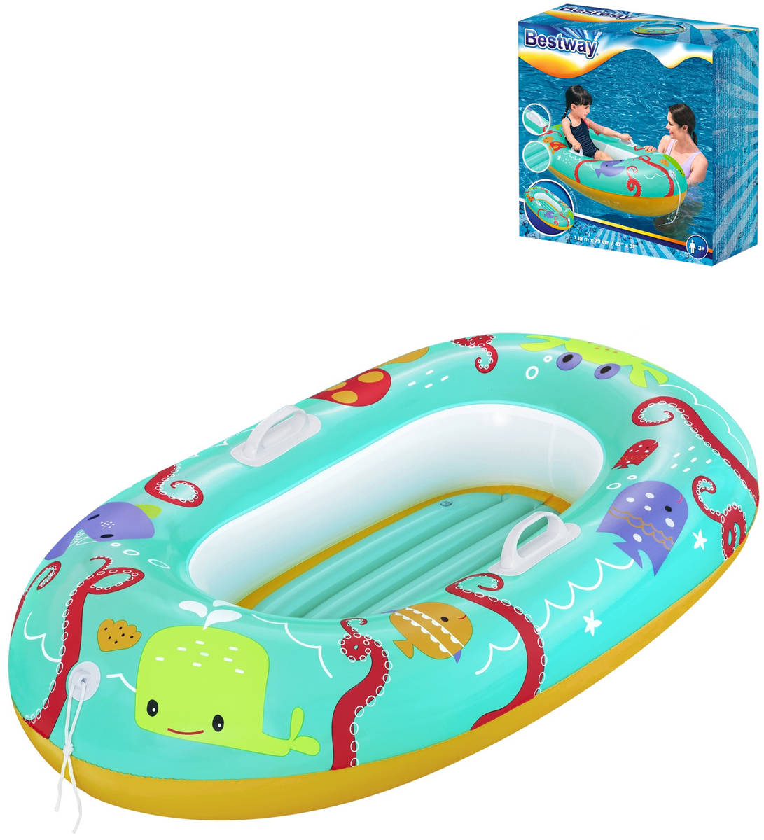 BESTWAY Člun baby nafukovací Tropical Crew plavidlo do vody 34009