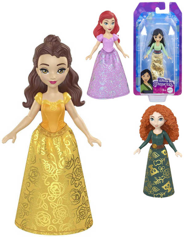 MATTEL Panenka princezna malá 10cm Disney Princess 9 druhů