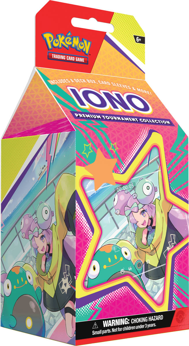 ADC Hra Pokémon TCG Iono Premium Tournament Collection 6x booster s doplňky