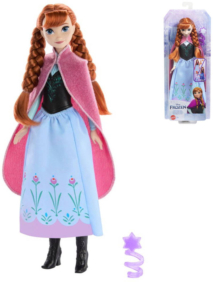 MATTEL Panenka Anna magická sukně Ledové Království (Frozen)