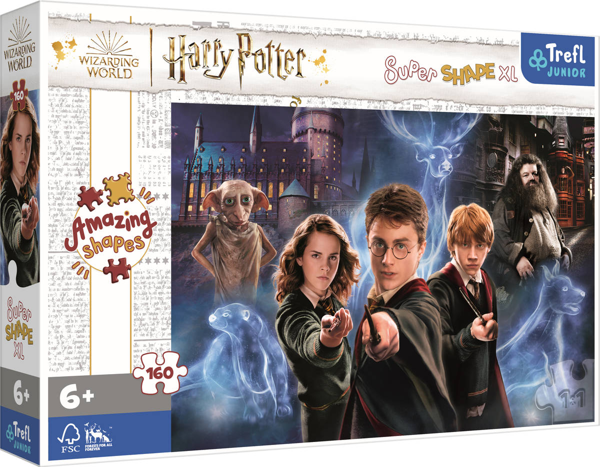 TREFL PUZZLE XXL Kouzelný svět Harryho Pottera 60x40cm skládačka 160 dílků