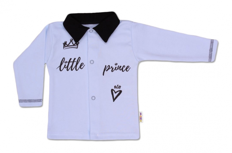 Baby Nellys Bavlněná košilka Little Prince - modrá Velikost koj. oblečení: 74 (6-9m)