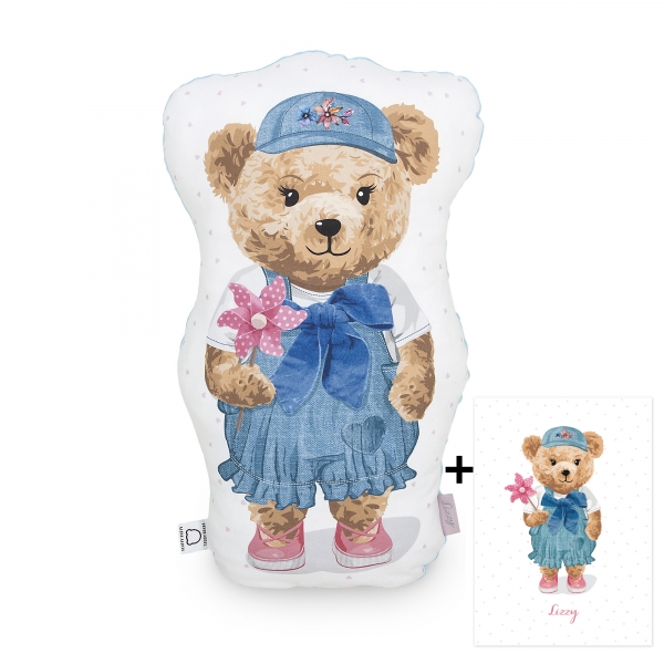 Ceba Baby Mazlící polštářek Fluffy Puffy Lizzy 50cm + plakát zdarma