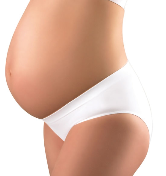 Těhotenské kalhotky bílé, vel. S, BabyOno Velikosti těh. moda: S (36)