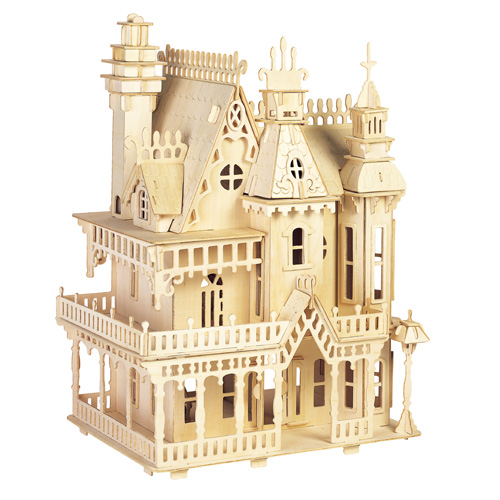 Woodcraft Dřevěné 3D puzzle vila