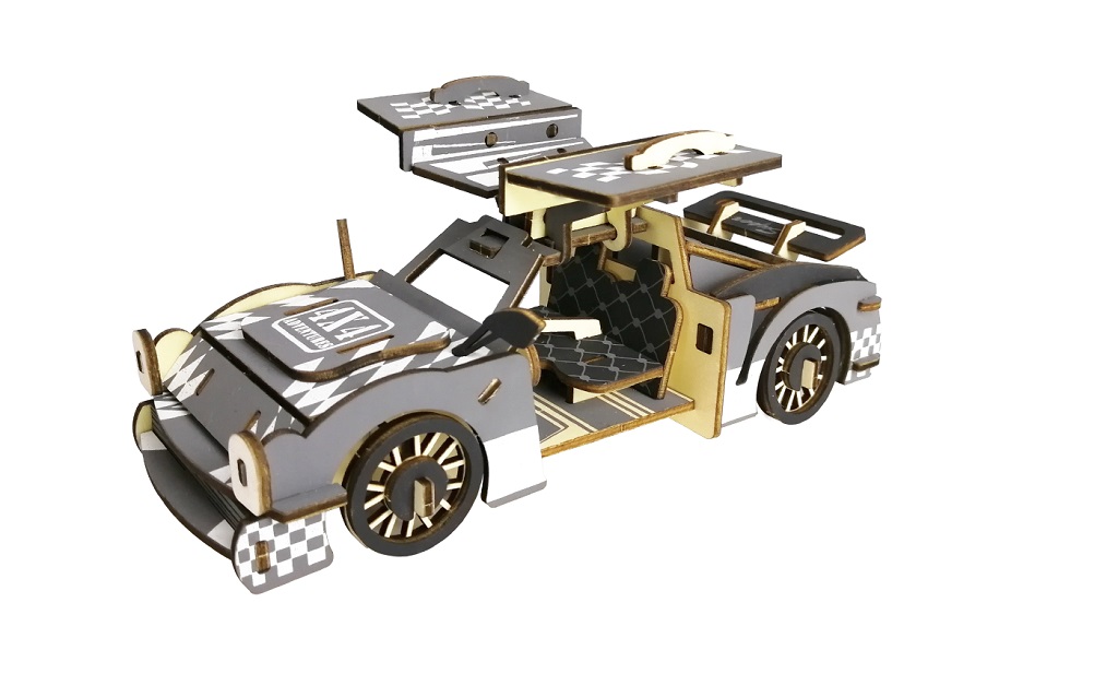 Woodcraft Dřevěné 3D puzzle Sportovní auto