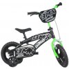 ACRA Kolo DINO BIKES BMX 12" chlapecké černé balanční kolečka CSK5125