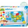 LENA Baby mozaika klobouček hladký 3,3cm 36ks + předlohy v krabici plast 35630