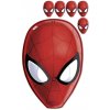 KARNEVAL Maska Spiderman 23cm set 6ks *KARNEVALOVÝ DOPLNĚK*