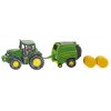 SIKU Traktor John Deere set s lisem na balíky 1665