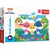 TREFL PUZZLE Baby Shark s rodinou na dovolené 33x22cm skládačka 60 dílků