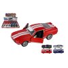 Auto Kinsmart Shelby GT-500 kov/plast 13cm na zpětné natažení 4 barvy 12ks v boxu