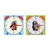 Výukové papírové hodiny 21x21cm Krtek mix barev
