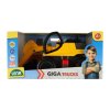 Bagr žlutočerný Giga Trucks plast 80cm v krabici 70x35x29cm