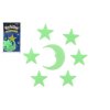 Hvězdy svítící ve tmě 5,5cm plast na kartě 12x20cm