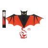 Drak létající netopýr nylon 120x55cm v látkovém sáčku 10x54x2cm