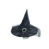 Klobouk čarodějnický dospělý černý 44x34cm karneval