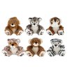 Zvířátko sedící plyšové 14x16cm 6 druhů