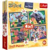 Puzzle 4v1 Lilo&Stitch Dovolená na Havaji 28,5x20,5cm v krabici 28x28x6cm