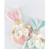 Doudou Dárková sada - Hračka tyrkysový kamarád králíček 24 cm