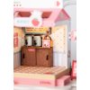 RoboTime 3D dřevěná skládačka Miniatura domečku Mléčný bar Strawberry